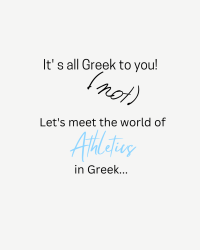 greek origin words athletics